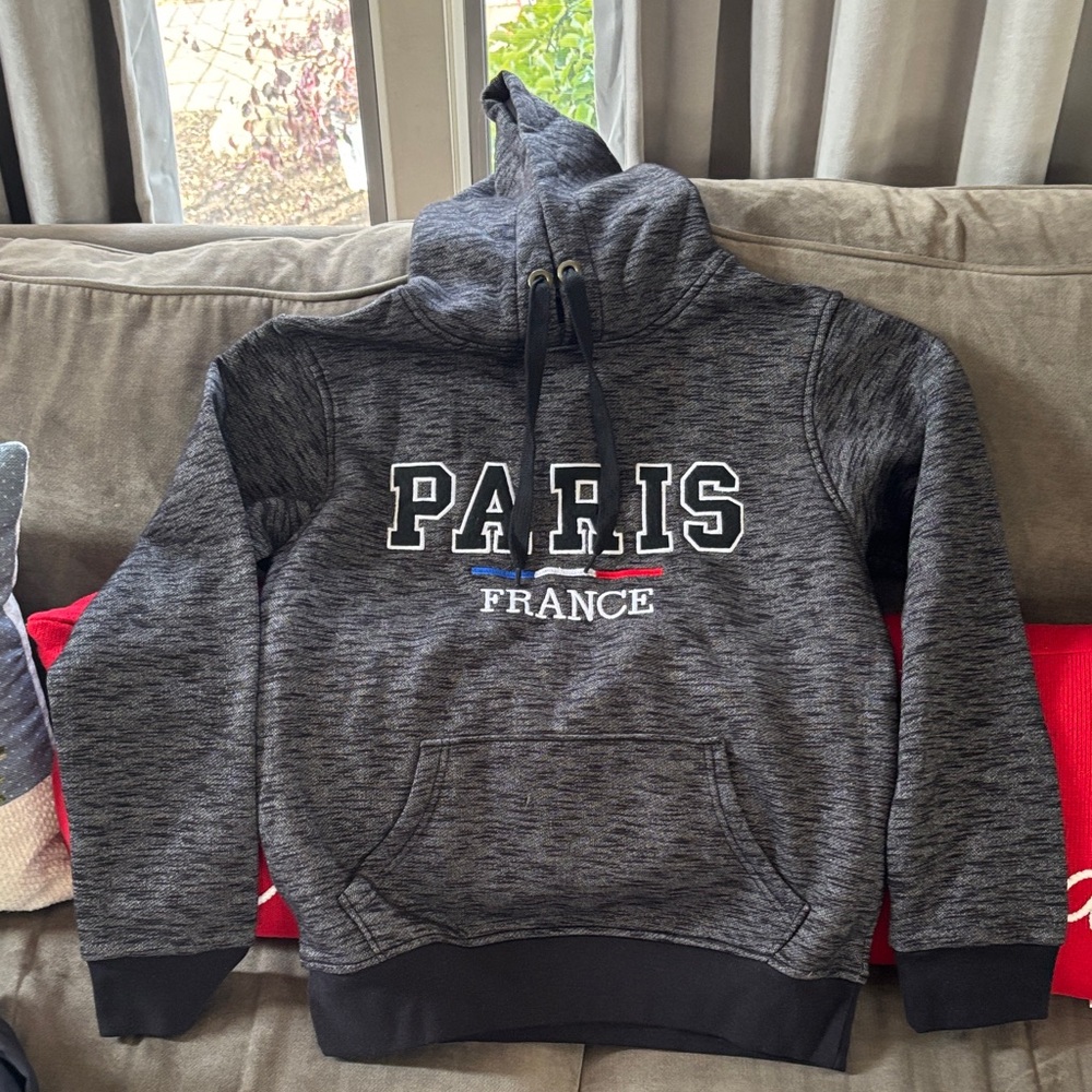 Gray Paris France Hoodie
